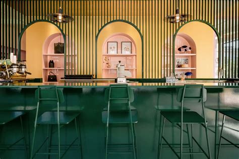 wes anderson pastel cafe.